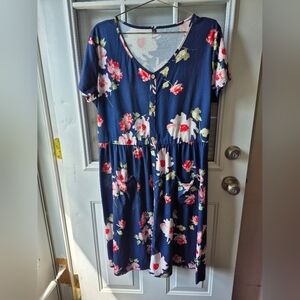 Floral Button Dress